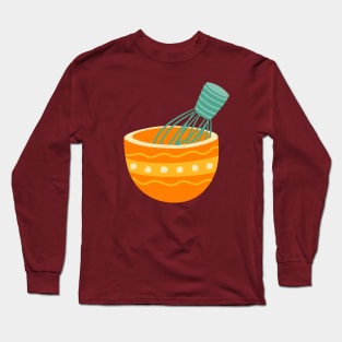 Kitchen Joy: Colorful Bowl Long Sleeve T-Shirt